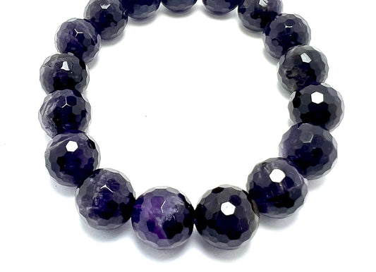 Faceted Amethyst Bracelet